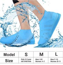 Reusable Waterproof Non-Slip Rain Shoe Covers Silicone Elastic Unisex Protector For Indoor Outdoor